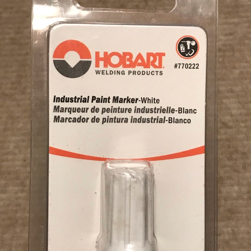 Hobart Welding Products White Industrial Paint Marker Pen # 770222
Valve action